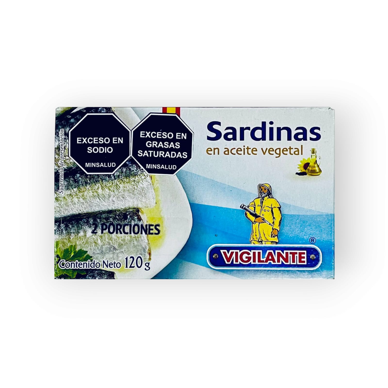SARDINA EN ACEITE VEGETAL X 120G VIGILANTE