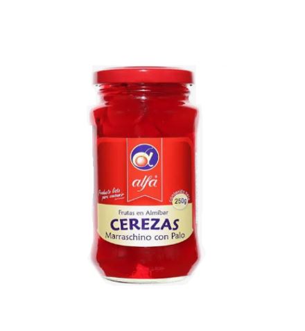 CEREZAS CON PALO X 250G ALFA
