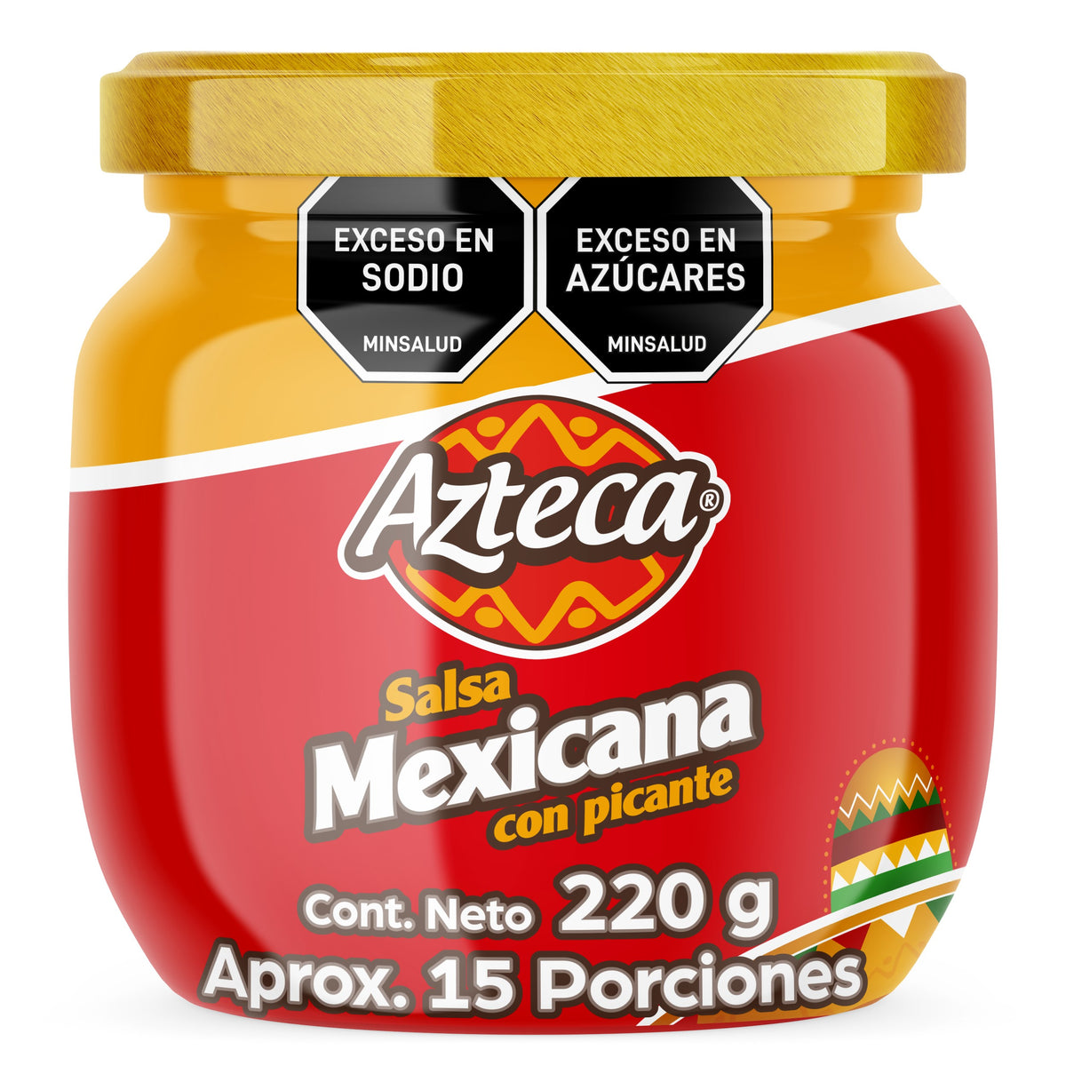 SALSA MEXICANA  PICANTE X  220G AZTECA
