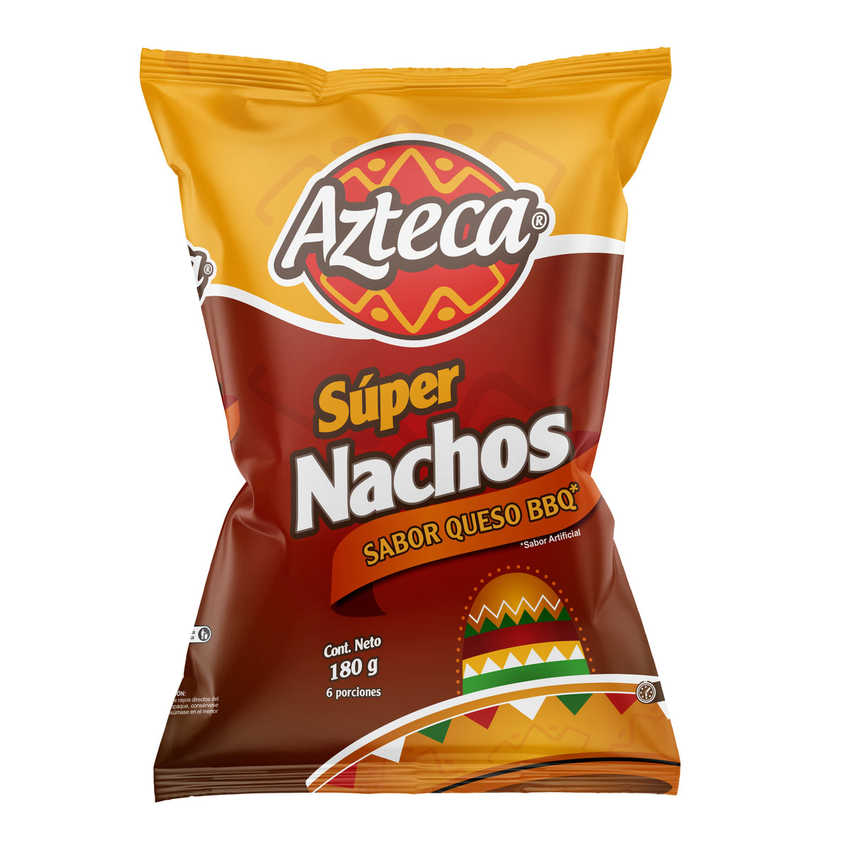 SUPER NACHOS QUESO BBQ X 180G AZTECA