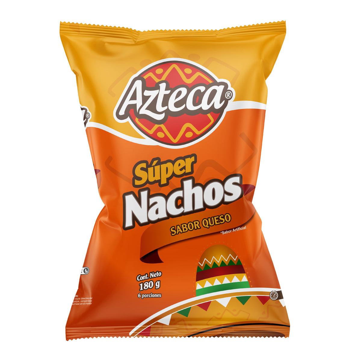 SUPER NACHOS SABOR QUESO X 180G AZTECA