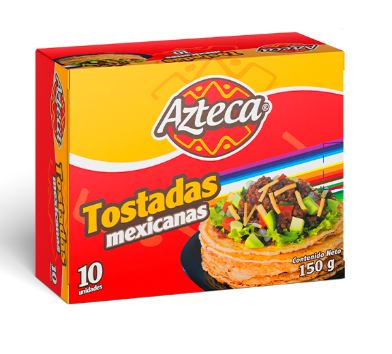 TOSTADAS MEXICANAS X 10 UNIDADES (150G) AZTECA